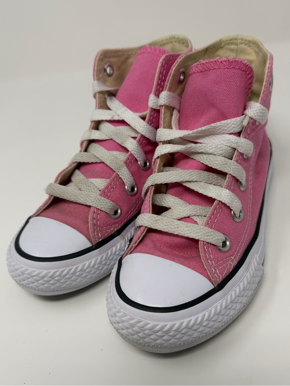 Kids Converse Pink Canvas High-Top Sneakers Sz. 10.5